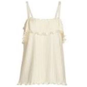 Derek Lam Gale pleated ruffled cami sz 14